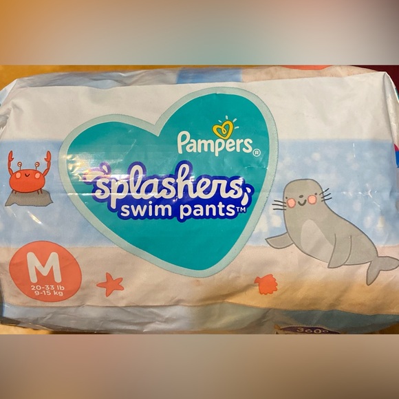 NWT Pampers Splasher Disposable Swim Pants Size Medium - Picture 5 of 7